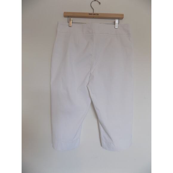 Rekucci white capri pants petite size 14P - Picture 6 of 8
